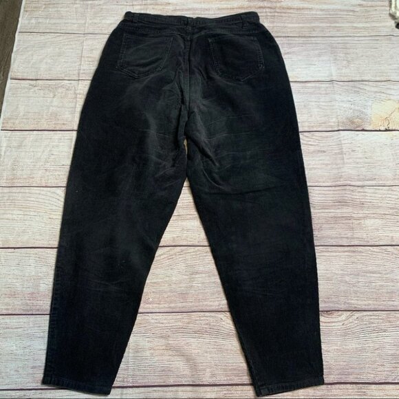 Vintage Black Corduroy Mom Pants Size 16 - Picture 5 of 11